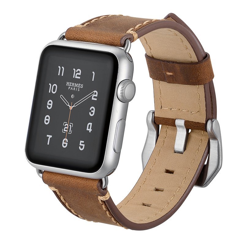 Ultra-Strong Leather Apple Watch Band