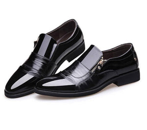 Plus Size TOP Quality Male Men Dress Wedding Hombre Man Zapatos Low Block Heels Formal Casual Business Leather Oxford Shoes A701