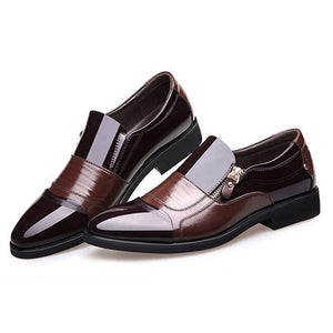 Plus Size TOP Quality Male Men Dress Wedding Hombre Man Zapatos Low Block Heels Formal Casual Business Leather Oxford Shoes A701