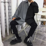 Shirts Men Patchwork Leisure Loose Oversize Simple Korean Style All-match Retro Harajuku Shirt Mens Long Sleeve Soft Daily Chic