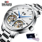 HAIQIN Men's watches Mens Watches top brand luxury Automatic mechanical sport watch men wirstwatch Tourbillon Reloj hombres 2018