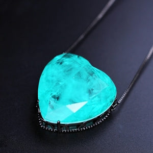 Green Crystal  long chain necklaces  party jewelry