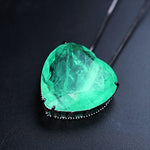 Green Crystal  long chain necklaces  party jewelry