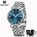 New BENYAR Men's Mechanical Watches Automatic Mens watches Top Brand Luxury watch men WristWatch Military Relogio Masculino 2019