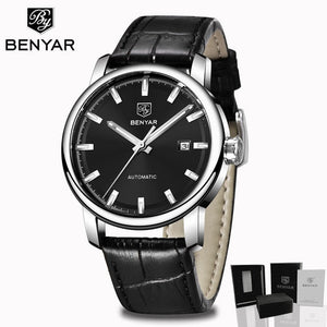 New BENYAR Men's Mechanical Watches Automatic Mens watches Top Brand Luxury watch men WristWatch Military Relogio Masculino 2019