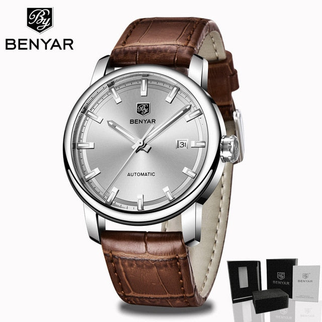 New BENYAR Men's Mechanical Watches Automatic Mens watches Top Brand Luxury watch men WristWatch Military Relogio Masculino 2019