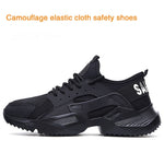 Lightweight  Safety Shoes Men's Steel Toe  Anti-smashing  Work Sneakers breathable wear-resisting  work shoes