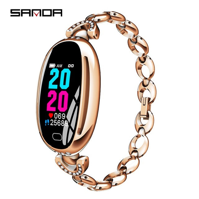 SANDA Smart Watch Women Heart Rate Monitor 14 Days Standby Fitness Bracelet Waterproof Pedometer Tracker Connect IOS Android