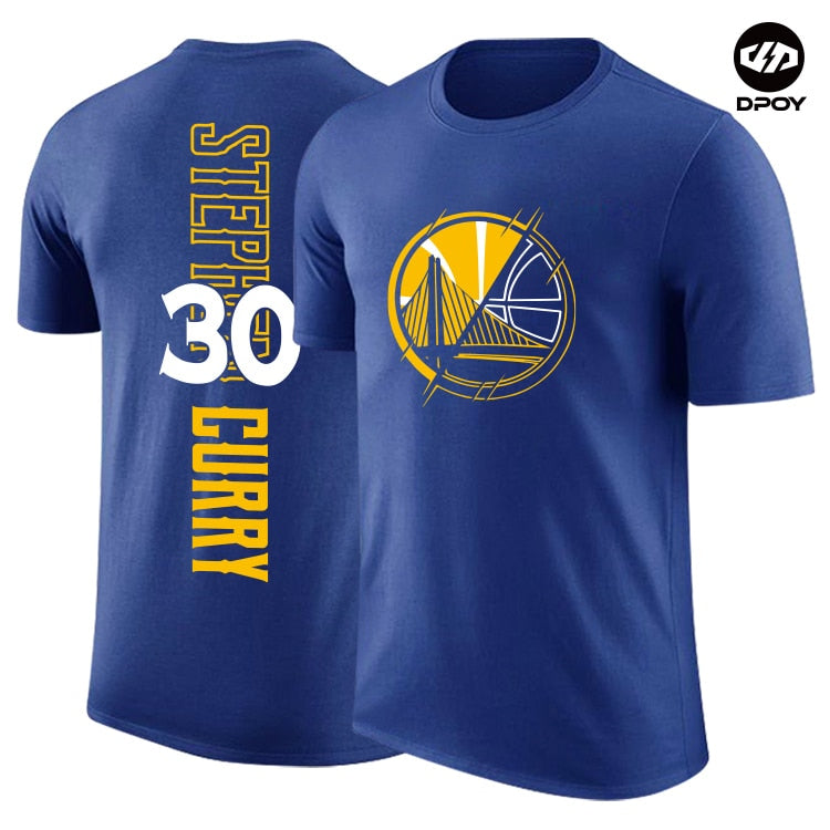 Golden State Klay Thompson Stephen Curry T-shirt short-sleeved cotton sports basketball t-shirt dpoy brand