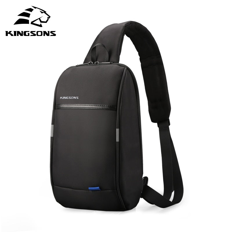 Kingsons 2019 New 3174-A  Leisure Travel Single Shoulder Backpack 10.1 inch Chest Backpack For Men Women Casual Crossbody Bag