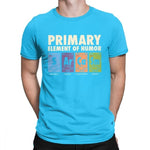 Man's Funny T Shirt S Ar Ca Sm Science Sarcasm Primary Elements Chemistry T-Shirt Cotton