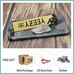 Handmade Boost 350 V2 3D Mini Sneakers Keychain Small Shoes Model AJ Key Ring High Quality Fashion Jewelry