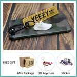 Handmade Boost 350 V2 3D Mini Sneakers Keychain Small Shoes Model AJ Key Ring High Quality Fashion Jewelry