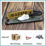 Handmade Boost 350 V2 3D Mini Sneakers Keychain Small Shoes Model AJ Key Ring High Quality Fashion Jewelry