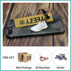 Handmade Boost 350 V2 3D Mini Sneakers Keychain Small Shoes Model AJ Key Ring High Quality Fashion Jewelry