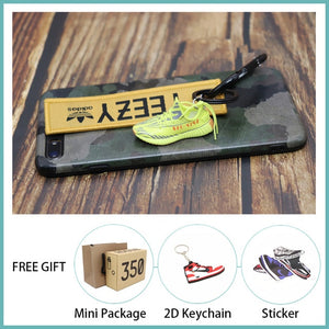 Handmade Boost 350 V2 3D Mini Sneakers Keychain Small Shoes Model AJ Key Ring High Quality Fashion Jewelry