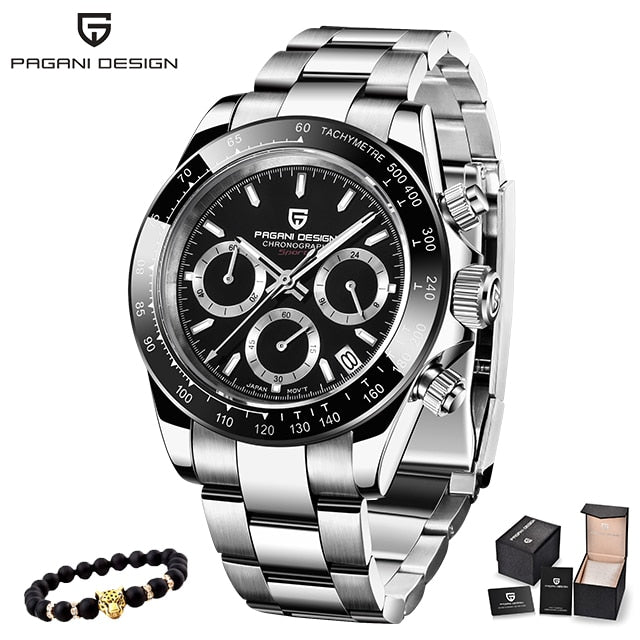 PAGANI DESIGN 2019 New Men's Watches Sport Quartz Watch Men Steel Waterproof Clock Male Fashion Chronograph Relogio Masculino