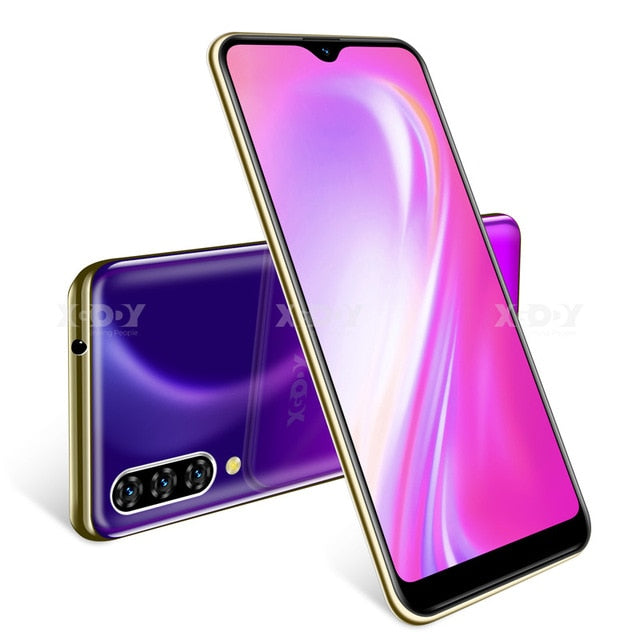 Xgody 3G Mobile Phone Note 7 2GB 16GB Smartphone 6.26'' Water Drop HD Screen MTK6580 Quad Core Android 9.0 Face unlock 2800mAh