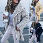 New autumn winter jacket women basic loose faux fur long coat chaquetas mujer 2019 thick jackets women clothes outwear BDR678