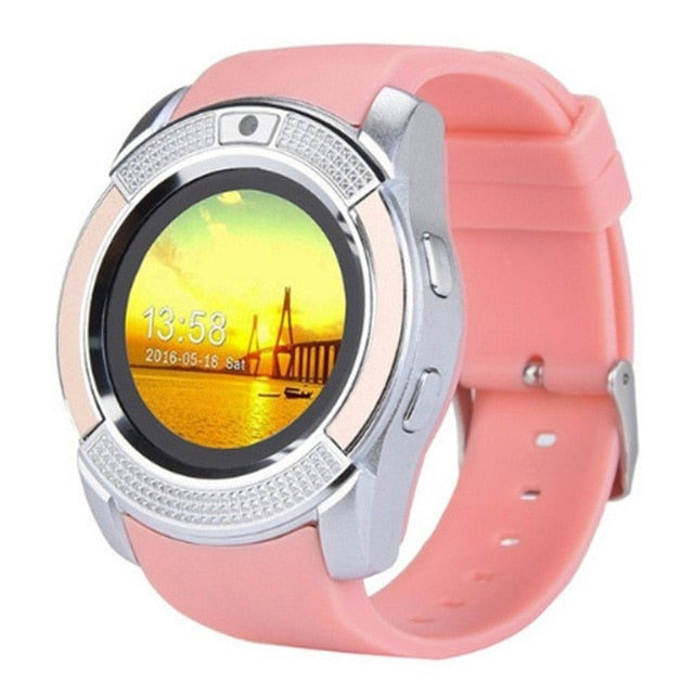 Smart Watch Men with Camera Bluetooth Smartwatch Pedometer Heart Rate Monitor Sim Card Wristwatch HOT SALE