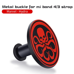 For Xiaomi Mi Band 4 3 Strap Metal buckle silicone wrist strap miband 3 accessories bracelet Miband 4 watchband Avengers Pattern