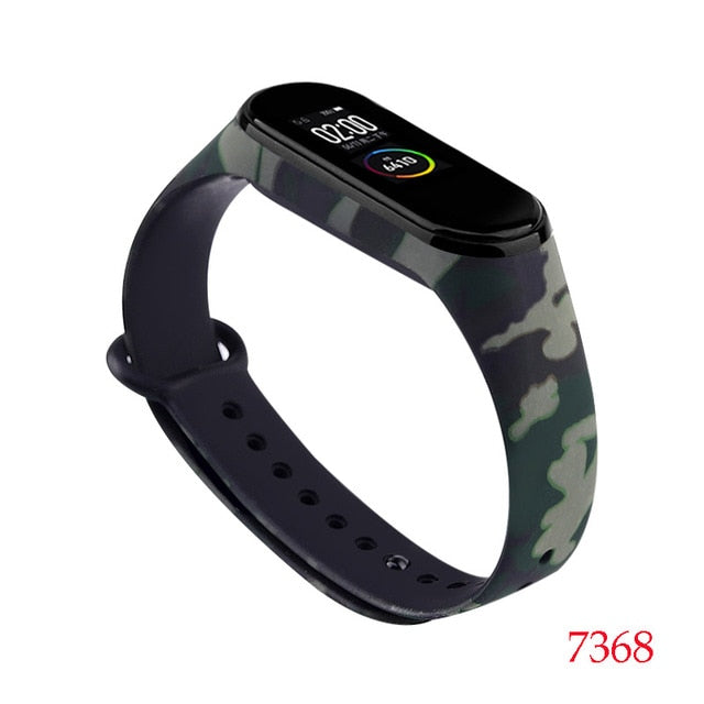 For Xiaomi Mi Band 4 3 Strap Metal buckle silicone wrist strap miband 3 accessories bracelet Miband 4 watchband Avengers Pattern