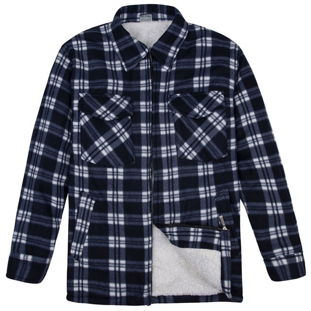 Thick Flannel Style Plaid Shirt Men Casual Long Sleeve Winter Fashion 2019 Male Shirt Chemise Homme Camisa Social Masculina