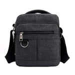 Men's Fashion Travel Cool Canvas Bag Men Messenger Crossbody Bags Shoulder Bags Pack School Bags for Teenager