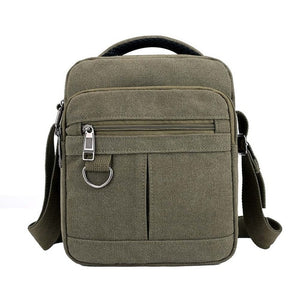 Men's Fashion Travel Cool Canvas Bag Men Messenger Crossbody Bags Shoulder Bags Pack School Bags for Teenager