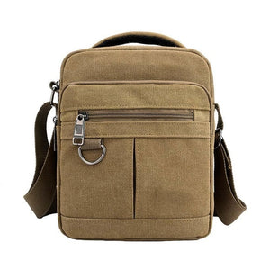 Men's Fashion Travel Cool Canvas Bag Men Messenger Crossbody Bags Shoulder Bags Pack School Bags for Teenager