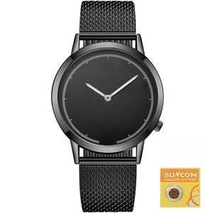 DONROSIN Men Casual Slim Mesh Steel Waterproof Sport Watch Fashion Mens Watches Top Brand Luxury Quartz Watch Relogio Masculino