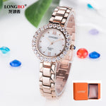 Women's watch LONGBO luxury brand fashion Quartz Watch gold bracelet women's wristwatch ladies Hodinky clock Reloj Mujer + box