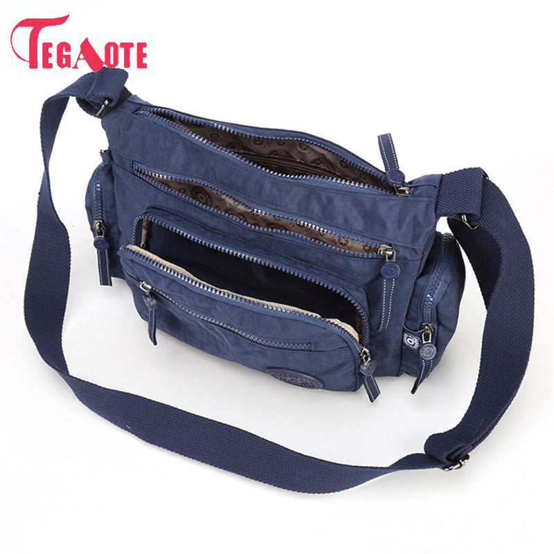 TEGAOTE Women Messenger Bag Nylon For Women Bags Shoulder Crossbody Bags Fashion Ladies Handbags School Bags Bolsa Sac A