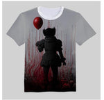 NEW 3D Printed T-Shirt Stephen King It Movie 2019 Pennywise Horror Clown Men Women