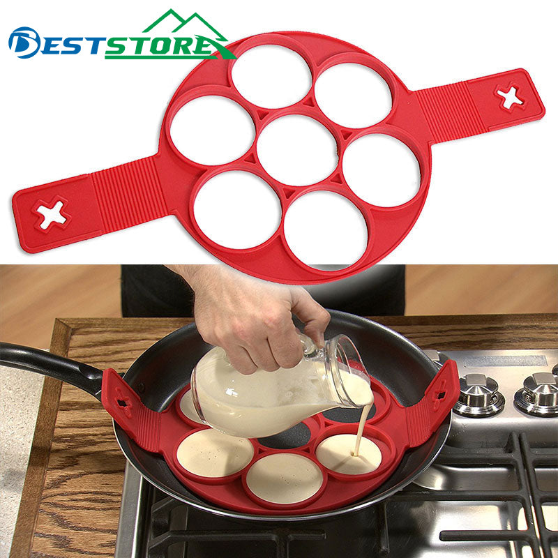 Pancake Maker Egg Ring Maker Nonstick Easy Fantastic Egg Omelette Mold Kitchen Gadgets Cooking Tools Silicone