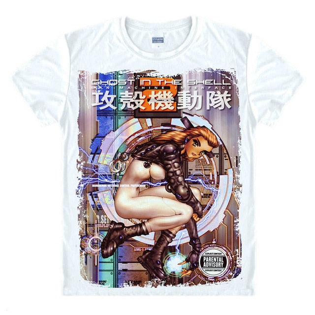 Ghost In The Shell t-shirt Top Men T Shirt Clothing Short Sleeve Brand Unisex TEE Shirt