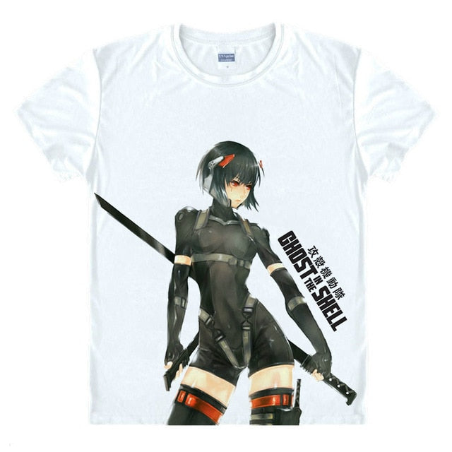 Ghost In The Shell t-shirt Top Men T Shirt Clothing Short Sleeve Brand Unisex TEE Shirt