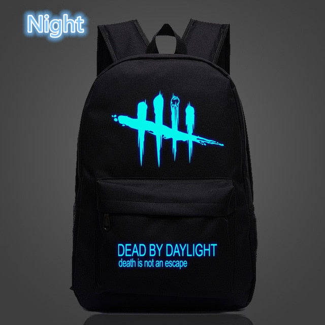 FVIP Cool Game Backpack Dead By Daylight Luminous Backpacks For Teenagers School Bag Travel Bags