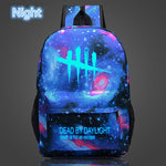 FVIP Cool Game Backpack Dead By Daylight Luminous Backpacks For Teenagers School Bag Travel Bags