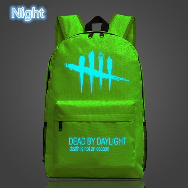 FVIP Cool Game Backpack Dead By Daylight Luminous Backpacks For Teenagers School Bag Travel Bags