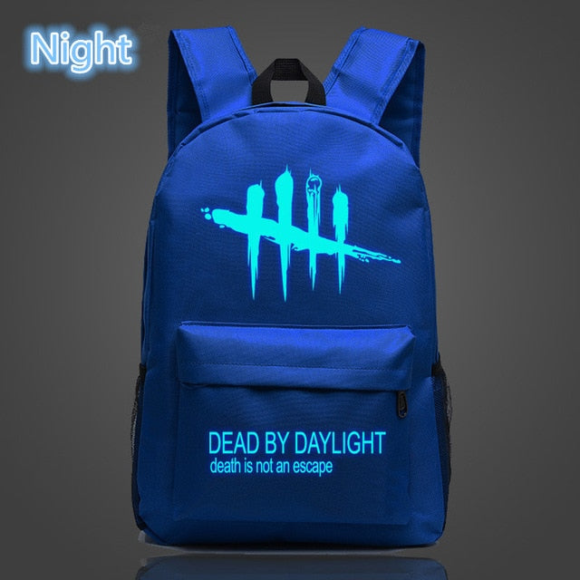 FVIP Cool Game Backpack Dead By Daylight Luminous Backpacks For Teenagers School Bag Travel Bags