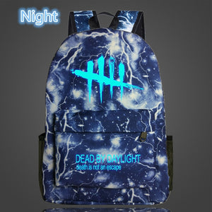 FVIP Cool Game Backpack Dead By Daylight Luminous Backpacks For Teenagers School Bag Travel Bags