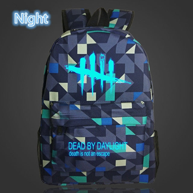 FVIP Cool Game Backpack Dead By Daylight Luminous Backpacks For Teenagers School Bag Travel Bags