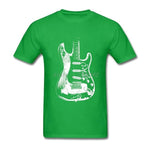 Music T-Shirts Men Guitar Legend Tops with Stevie Ray Vaughan Print T Shirt Big Yards Adult