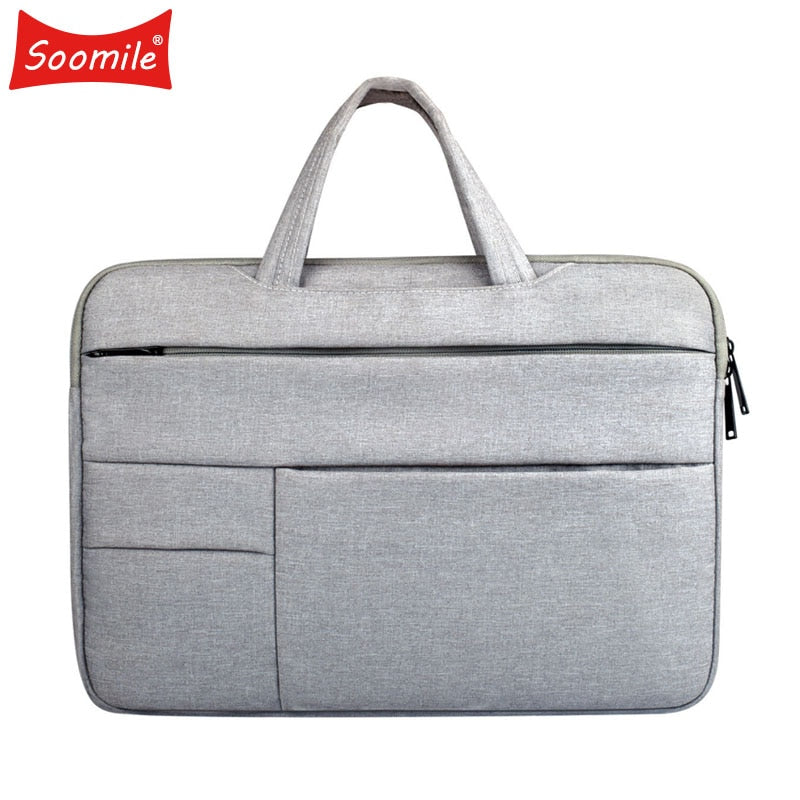 Soomile 12-15 Laptop Bag Portable Men Briefcase Multi-function Notebook Computer Bag Male Simple Office Business Handbag 2018