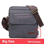 Man Urban Daily Carry Bag High Quality Men Canvas Shoulder Bag Casual Travel Men's Crossbody Bag Male Messenger Bags 3 Size