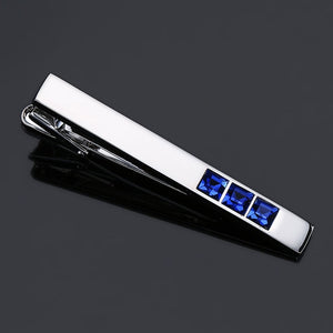 DY new high-quality enamel men's wedding tie clip high-end brand luxury design exquisite pattern crystal tie clip Free Delivery