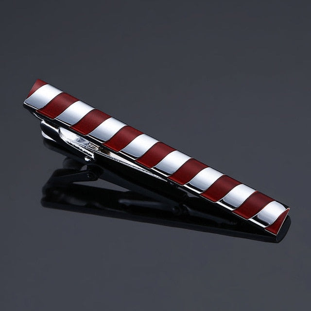 DY new high-quality enamel men's wedding tie clip high-end brand luxury design exquisite pattern crystal tie clip Free Delivery