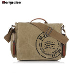 Men Handbag Cotton Canvas Bag Version of Casual Fashion Shoulder Bags Messenger Bag Men