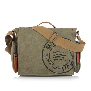 Men Handbag Cotton Canvas Bag Version of Casual Fashion Shoulder Bags Messenger Bag Men